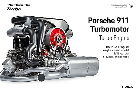 Modellauto Porsche 911 6-Zylinder Turbomotor Bausatz